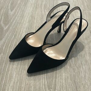 Ann Taylor New Kerry suede sling back pumps